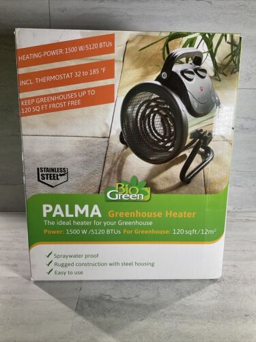 Bio Green PAL 2.0/USDT Palma Greenhouse Heater w/ Digital Thermostat, 120 Sq Ft (6922812850359)